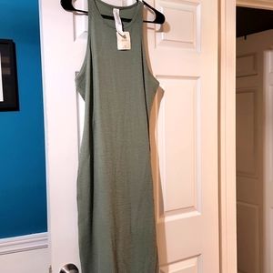 Fabletics sage green maxi dress size L